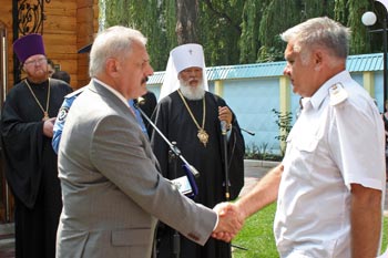 Начальник Одеської залізниці взяв участь в освяченні каплиці на честь Святого Іллі Муромця Печерського