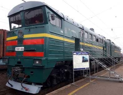 На Одеській магістралі відбулася виставка локомотивів